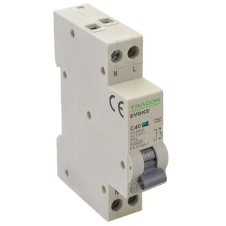 Kombinir. zaščit. stikalo, elektronsko, 2P, 1modul, C karakterist C25, 30mA, 6kA, AC, EVOKEC2503