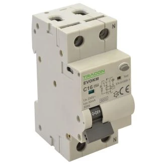 Kombinirano zaščit. stikalo, 2P, 2 modulno, B karakteristika 10A, 30 mA, 4,5kA, AC, EVOKM2B1003