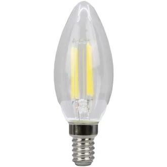 COG LED žarnica, sveča, prozorno steklo 230 VAC, E14, 4W, 470 lm, C35, 4000K, EEI=E, FILC354NW