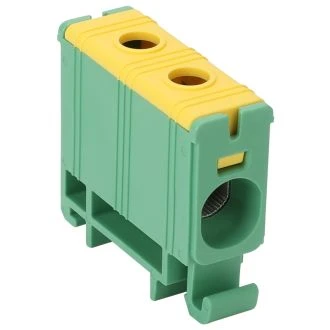 Odcep. vrst. sponka za glavni vod na montažni tir, zelen-rum 2.5-35mm2, max. 1000VAC, 1500VDC, max.135A, FLEAL-35/1ZS