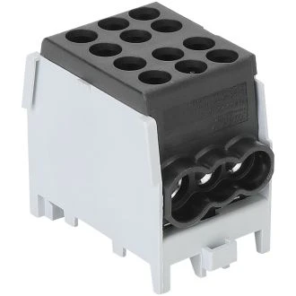 Odcep. vrst. sponka za glavni vod na montaž. tir, črna 2.5-25mm2, max. 1000VAC, max.101A, FLECU-25-16-3F