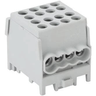 Odcep. vrst. sponka za glavni vod na montaž. tir, siva 2.5-25mm2, max. 1000VAC, max.101A, FLECU-25-16-4