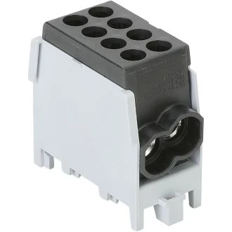 Odcep. vrst. sponka za glavni vod na montaž. tir, črna 2.5-25mm2, max. 1000VAC, max.101A, FLECU-25-25-2F