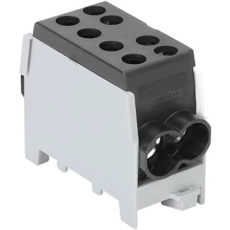 Odcep. vrst. sponka za glavni vod na montaž. tir, črna 6-35mm2, max. 1000VAC, max.125A, FLECU-35-25-2F