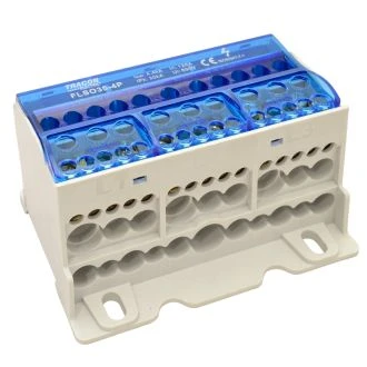 Odcepna vrstna sponka za glavni vod, odpiralna 4×35(25)mm2 / 3×5×10,3×2×25 / 4×16,6×25mm2, 690VAC/DC,125A, FLSO35-4P