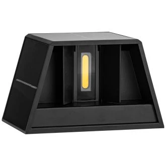 Vrtna LED svetilka, stenska, solarna, dekorativna, dvostrans 0,4W, 3000K, 36 lm, 3,7V/1300mAh Li, IP44, GARSLA