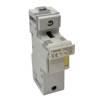 Valjasto podnožje varovalke 1P; 22x58 mm; 100 A, HBA-1P-100