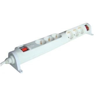 2 x 3 varnostne vtičnice z 2 stik., 3m, 3x1,5mm2, pritrdilna, HRRK3/3