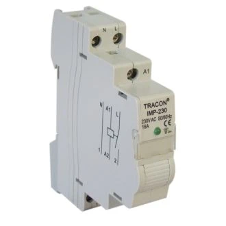 Vrstni impulzni rele, Um=230 VAC; 16A/230V, 1 zapiralni (NO), IMP-230
