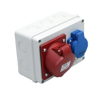 Priključna omarica brez zaščite Out: 1×SCHUKO+1×16A(3P+N+E), TDB06-0M