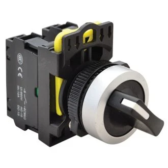 Stikalo z ročajem, dvo-pozicijsko, povrat. vzmet 1×NO+1×NC, 5A/230V AC-15, IP65, NYK3-S24BK