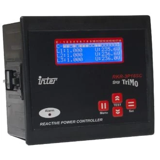 Samodejni-ročni regulator jalove moči, 3 fazni, za 3x6 kondenz. mest 144 X 144 mm, TFJA-08
