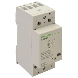 Inštalacijski kontaktor 230V, 50Hz, 2 Mod, 2×NO, AC1/AC7a, 40A, EVOHK2-40
