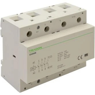 Inštalacijski kontaktor 230V, 50Hz, 4 Mod, 4×NO, AC1/AC7a, 80A, EVOHK4-80