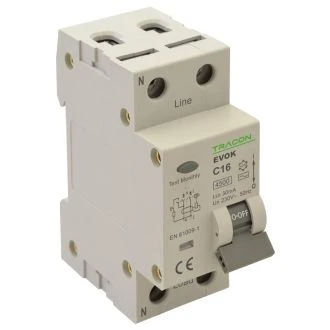 Kombinirano zaščit. stikalo, 2P, 2 modulno, B karakteristika 40A, 30 mA, 4,5kA, AC, EVOK2B4003
