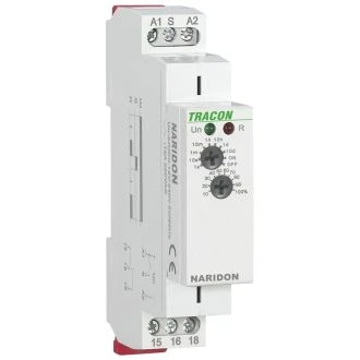 Enostopenjski rele za zakasnjen vklop AC/DC 12-240V, 0,1s-10d, 16A/AC1, 250VAC/24VDC, NARIDON