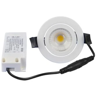 Vgradna LED svetilka, okrogla, vrtljiva, downlight 230 V, 50Hz, 13W, 4000K, 1210lm, 60°, IP65, EEI=F, DLCOBD13W