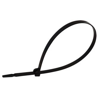 Kabelska vezica s kovinskim jezičkom, črna 208x3,6 mm, PA 6,6, 100 kos, TU208