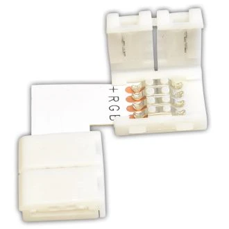 Hitri "L" priključek za RGB LED trakove W=10 mm, 4P, 5 kos, LSZTLRGB