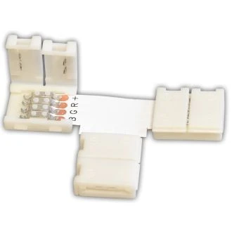 Hitri "T" priključek za RGB LED trakove W=10 mm, 4P, 5 kos, LSZTTRGB