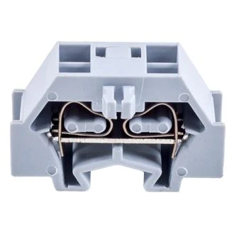 Mini vrstna sponka, vzmetna, na šino, siva 400V 18A 0,08-1,5 mm2 2P, 10 kos, TSKD1,5