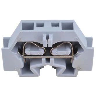 Mini vrstna sponka, vzmetna, na šino, siva 690V 24A 0,08-4 mm2 2P, 10 kos, TSKD4