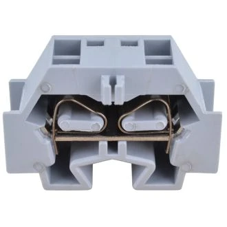 Mini vrstna sponka, vzmetna, na šino, siva 690V 32A 0,08-4 mm2 2P, 10 kos, TSKD4D
