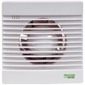 Ventilator za kopalnico (kroglični ležaj + timer + loputa) 230 VAC, 15 W, 80 m3 / h, 33 dB, 100 mm, VF100-BTS