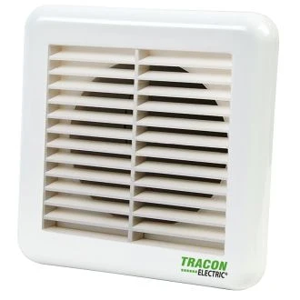 Zunanja fiksirna rešetka za kopalniški ventilator 151 × 151 × 45 mm, D = 96 mm, VFS100