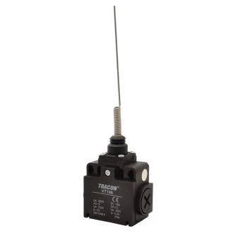 Pozicijsko stikalo z vzmetno palico 1×NO+1×NC, 6A/230V AC, IP65, VT106