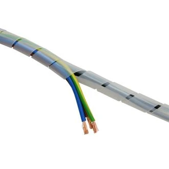 Spiralni trak za vezavo kablov 12-50 mm, bel, 10 m, KSPI-8N