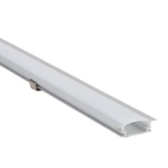 Aluminijasti profil za LED trakove, ploščat, podometna mont. W=10mm, 5 kos, LEDSZPR