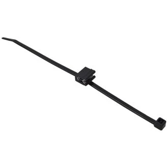 Podstavek za vezice s prijemalko, z vezico 4.8×200mm, PA6.6, 100 kos, CSKT