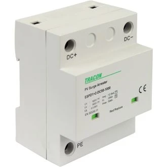 AC prenapet. odvodnik tipa T1+T2, vgrajen zaščit. element Ucpv: 800V; Iimp:12,5kA; In:20kA; Imax:50kA; Up:3kV, ESPD1+2-DC50-600