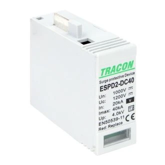 Vložek DC prenapet. odvodnika tipa T2, V, 1000 V Ucpv: 1200V; In:20kA; Imax:40kA; Up:4kV; Var, ESPD2-DC40-1000V