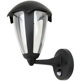 LED zunanja stenska svetilka s senzorjem gibanja, oblika L, stoječa 230 VAC, 50 Hz, 8 W, 550 lm, 3000 K, IP54, EEI=G, GARUM8W