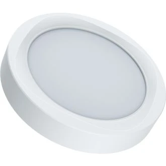 Nadometni LED panel, okrogli, beli, s čipom SAMSUNG 230 VAC; 12W; 960lm; D=170×170 mm, 4000 K; IP20, EEI=G, LED-DLFS-12NW