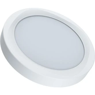 Nadometni LED panel, okrogli, beli, s čipom SAMSUNG 230 VAC; 18W; 1440lm; D=225×225 mm, 4000 K; IP20, EEI=G, LED-DLFS-18NW