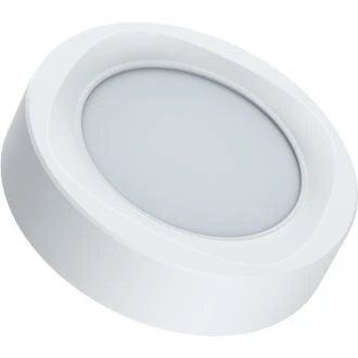 Nadometni LED panel, okrogli, beli, s čipom SAMSUNG 230 VAC; 6W; 480lm; D=120×120 mm, 4000 K; IP20, EEI=G, LED-DLFS-6NW