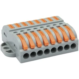 Hitra sponka brez vijakov-odpiralna 0,5-4mm2, 32A, 400VAC 8P, 15 kos, OVOFT88