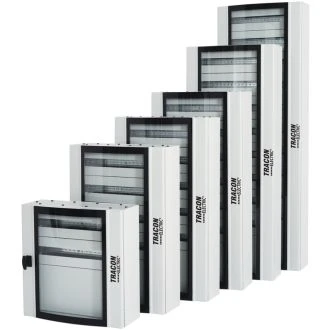 Kovinska razdelil. omara-ukrivljena varnostna steklena vrata 600×1200×250 / 168M (24×7 vrst), TGE6018025