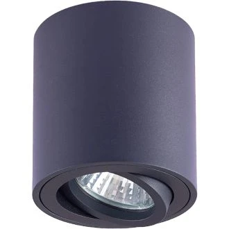 Stropno spot svetilno telo, oblika valja, gibljivo, črno 100-240VAC, 50Hz, 1xGU10, max.35W, SPGU10MDB