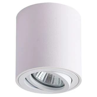 Stropno spot svetilno telo, oblika valja, gibljivo, belo 100-240VAC, 50Hz, 1xGU10, max.35W, SPGU10MDW