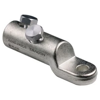 Vijačni cevasti aluminij. očesni čevelj-odlom glave 95-240mm2, 2xM19, AS95-240CS