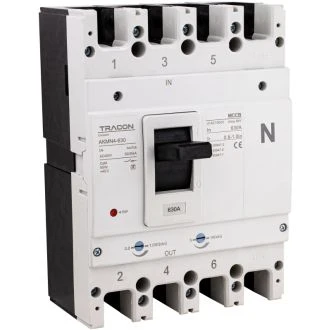 Kompaktni odklopnik 4P,630A,Ir=(0,8-1,0)In,400/415V, 50/60Hz, Icu=50kA, Ics=35kA, AKMN4-630