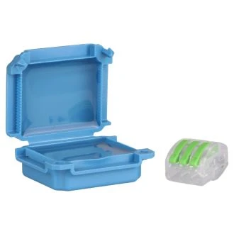 Vodoodporna plastična doza, modra 45x37x24mm, IPX8, BOXW2