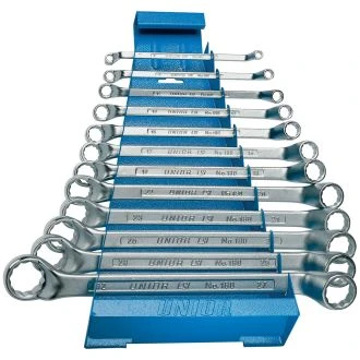 Ključi obročni na kovinskem stojalu UNIOR 180/1MS, 6-32mm/12kos, 605545