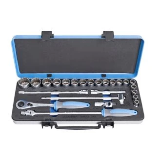 Ključi nasadni 1/2" v kovinski kaseti UNIOR 190BI12P24, 10-32mm/24kos, 611941