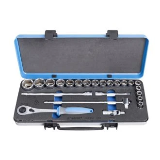 Ključi nasadni 1/2" v kovinski kaseti UNIOR 190BI6P23, 10-32mm/23kos, 612779