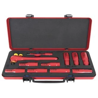 Garnitura izolir. Nasad. Ključ.1/2" dolg UNIOR 190VDE12P11L, v plastični kaseti., 11kos, 625166